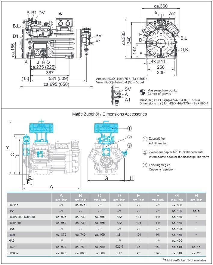 Bock HGX44e/475-4S Схема
