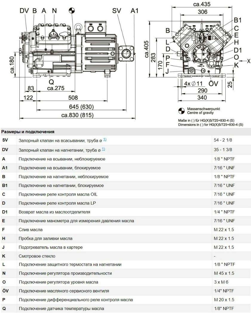 Bock HGX5 945 4S Схема