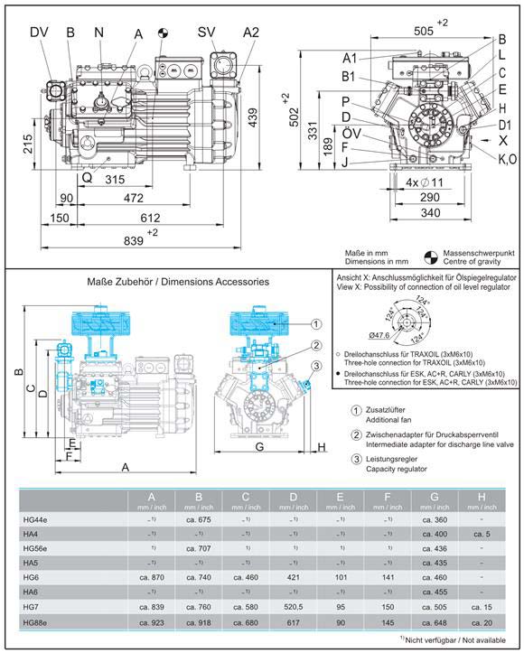 Bock HGX7/2110-4 Схема